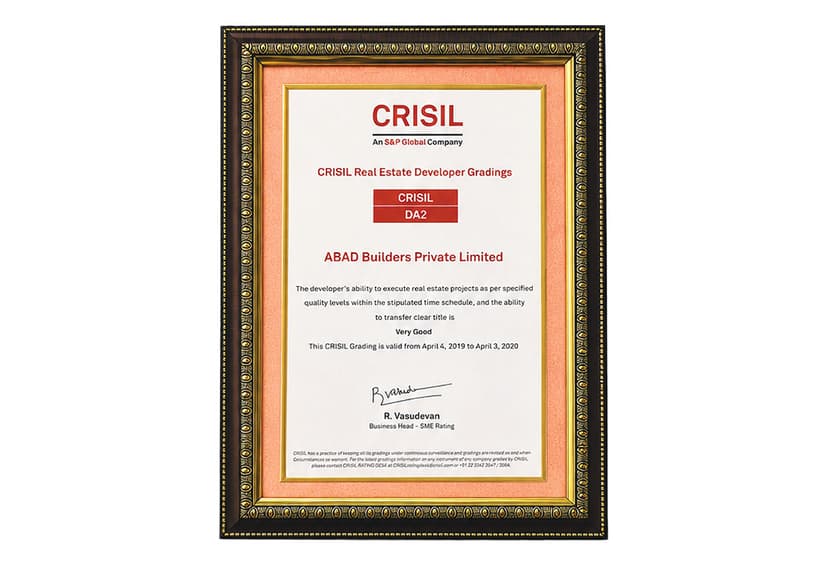 CRISIL Real Estate Developer Grading 2019-2020 CRISIL Real Estate Developer Grading 2019-2020