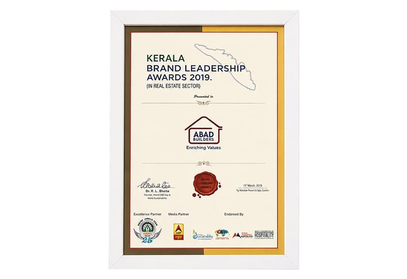 Kerala Brand Leadership Awards - 2019 Kerala Brand Leadership Awards - 2019